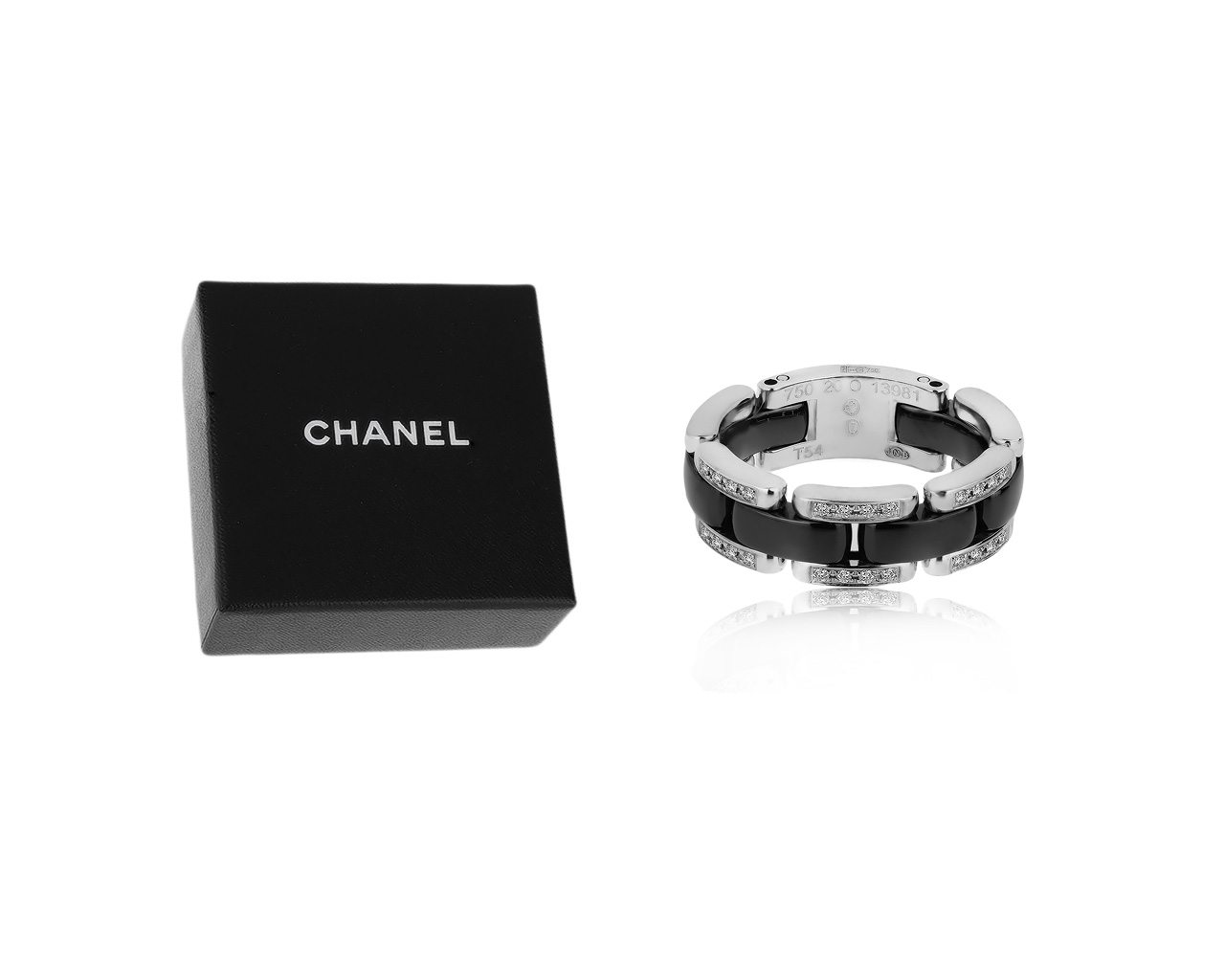 Оригинальное золотое кольцо с бриллиантами 0.22ct Chanel