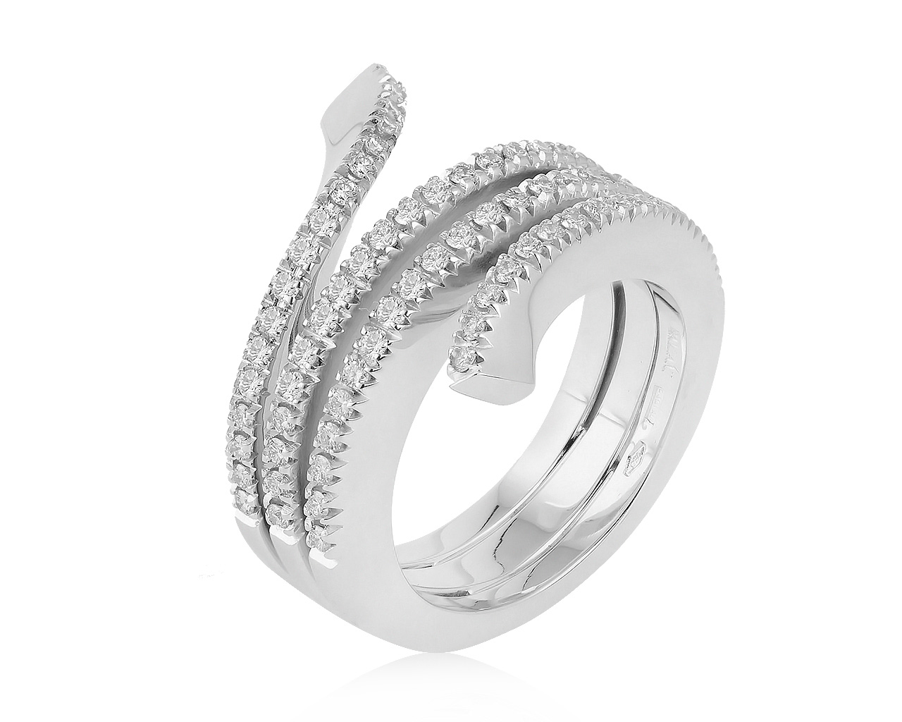 Оригинальное золотое кольцо с бриллиантами 0.88ct Damiani Eden 150621/10