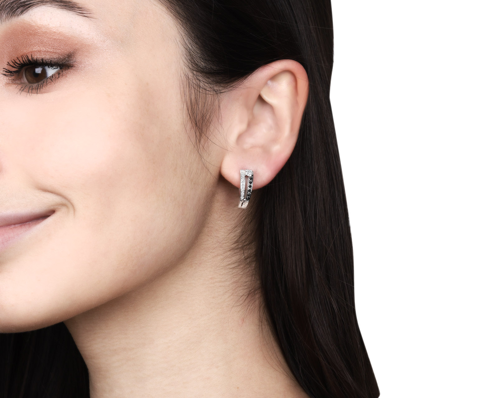 Идеальные золотые серьги с бриллиантами 0.51ct
