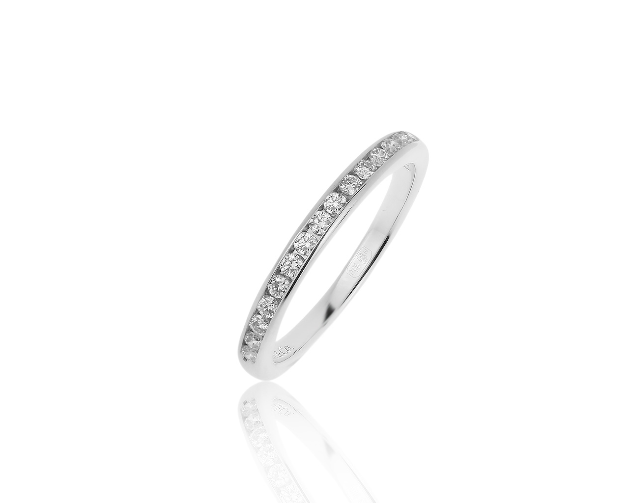 Оригинальное платиновое кольцо с бриллиантами 0.27ct Tiffany&Co 051119/6