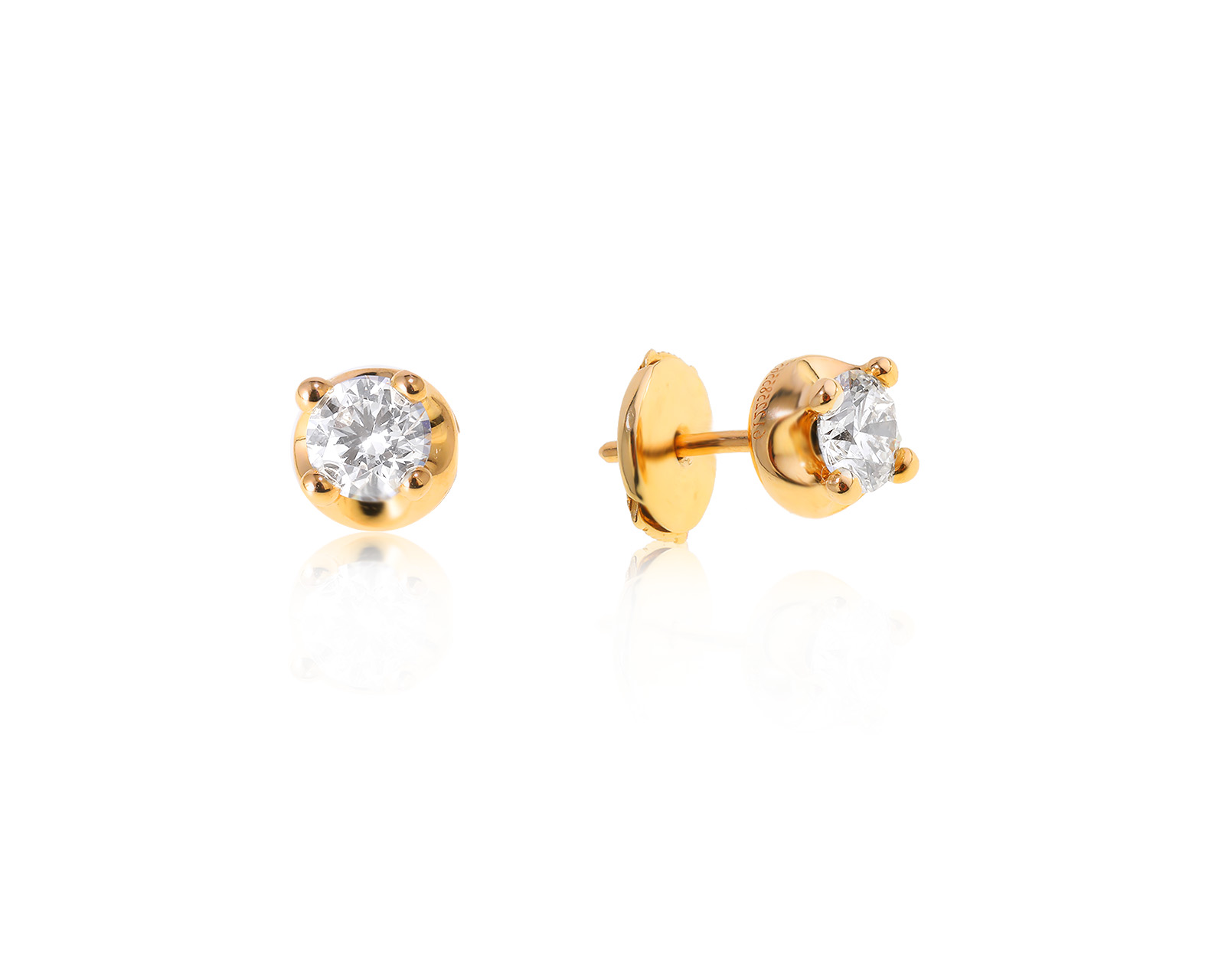 Оригинальные золотые серьги с бриллиантами 0.86ct Bvlgari 220523/1