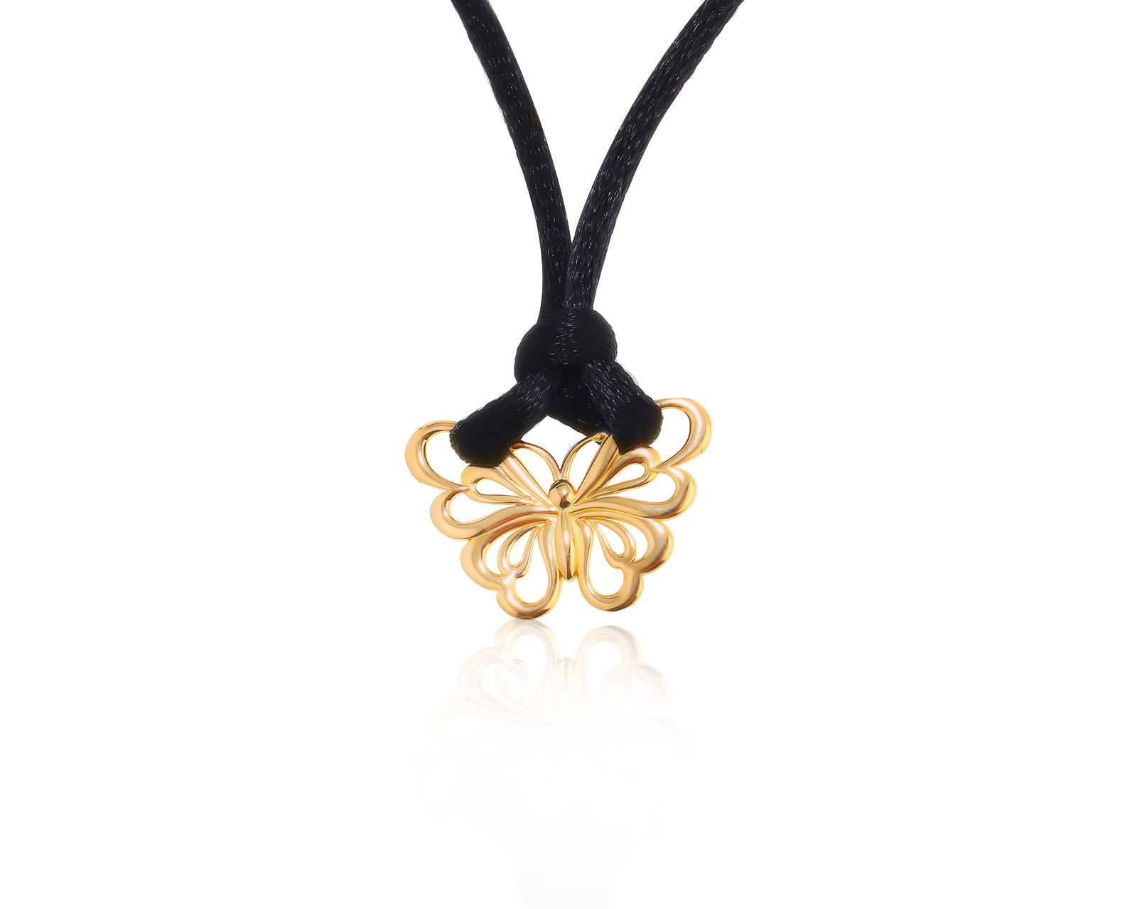 Оригинальный золотой кулон Tiffany&Co Butterfly 121222/4