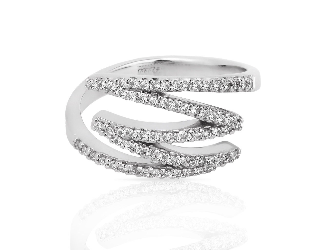 Утонченное золотое кольцо с бриллиантами 0.35ct 090418/10