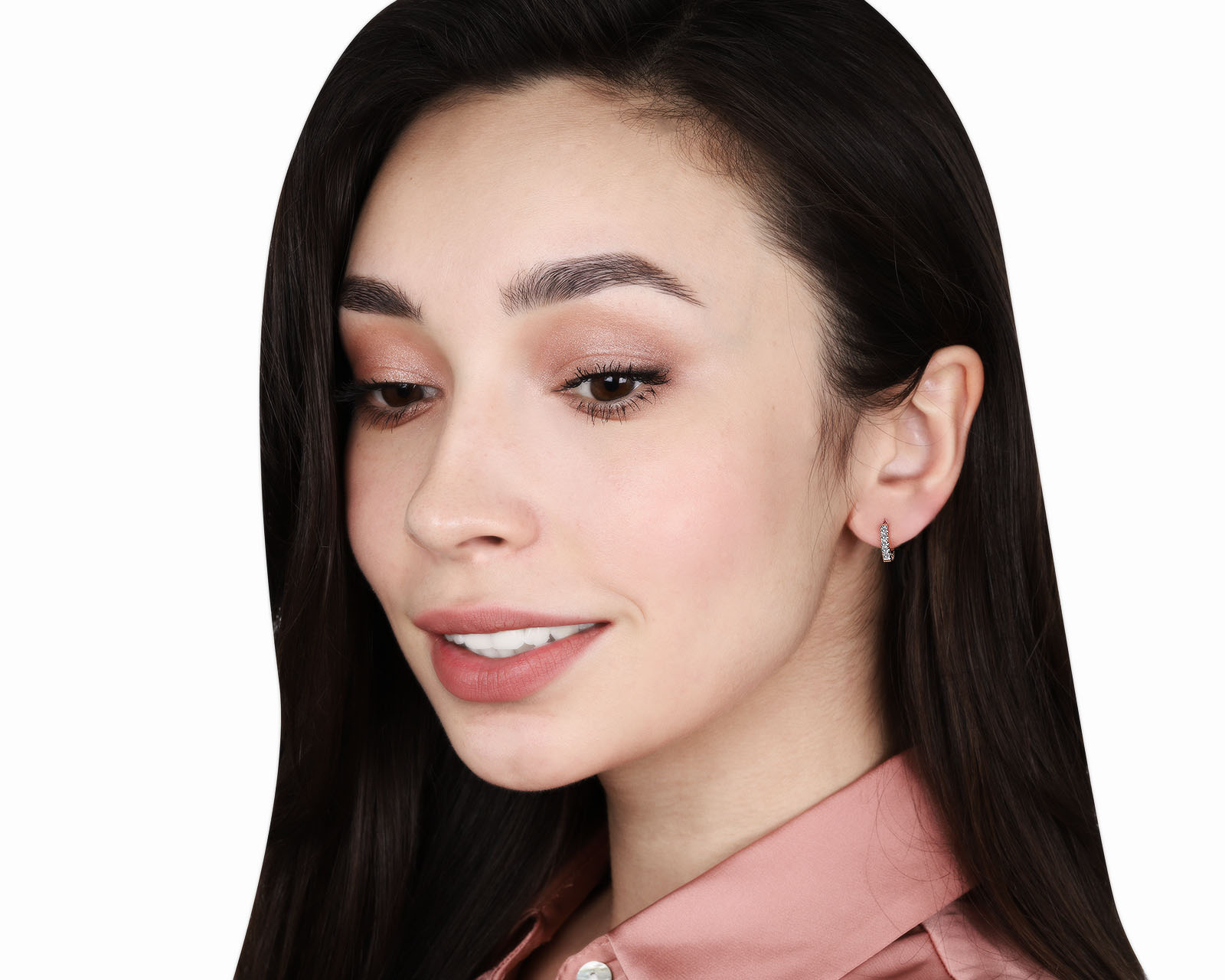 Оригинальные золотые серьги с бриллиантами 0.25ct Crivelli