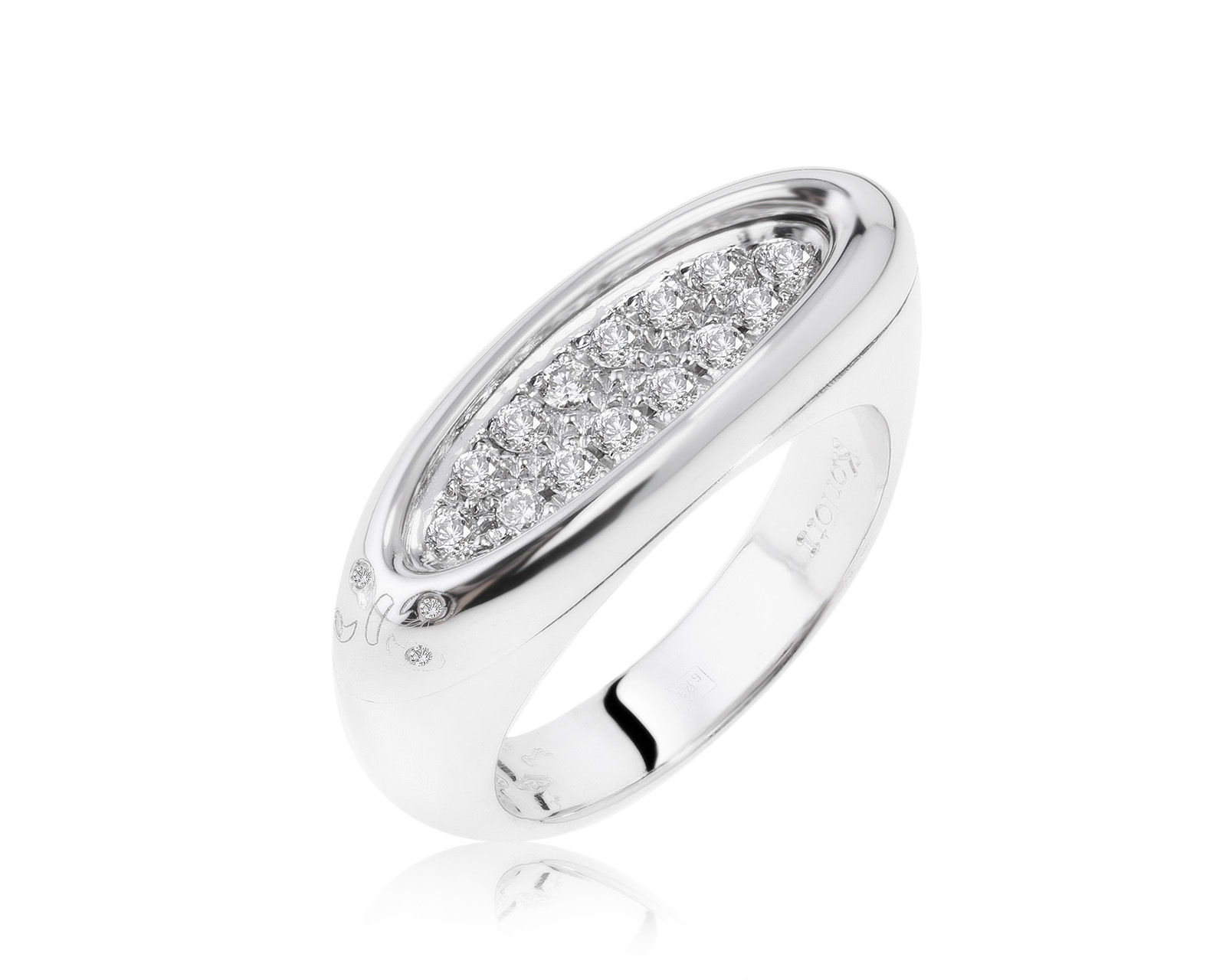 Оригинальное золотое кольцо c бриллиантами 0.30ct Korloff 270921/17 Оригинальное золотое кольцо c бриллиантами 0.30ct Korloff 270921/17