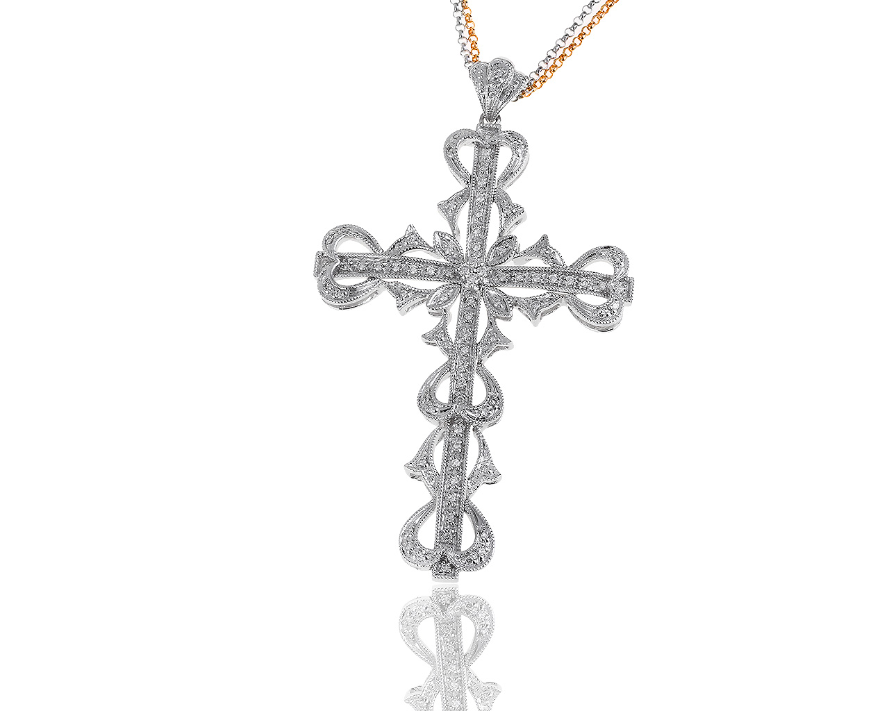 Восхитительный золотой кулон с бриллиантами 0.35ct 240719/27