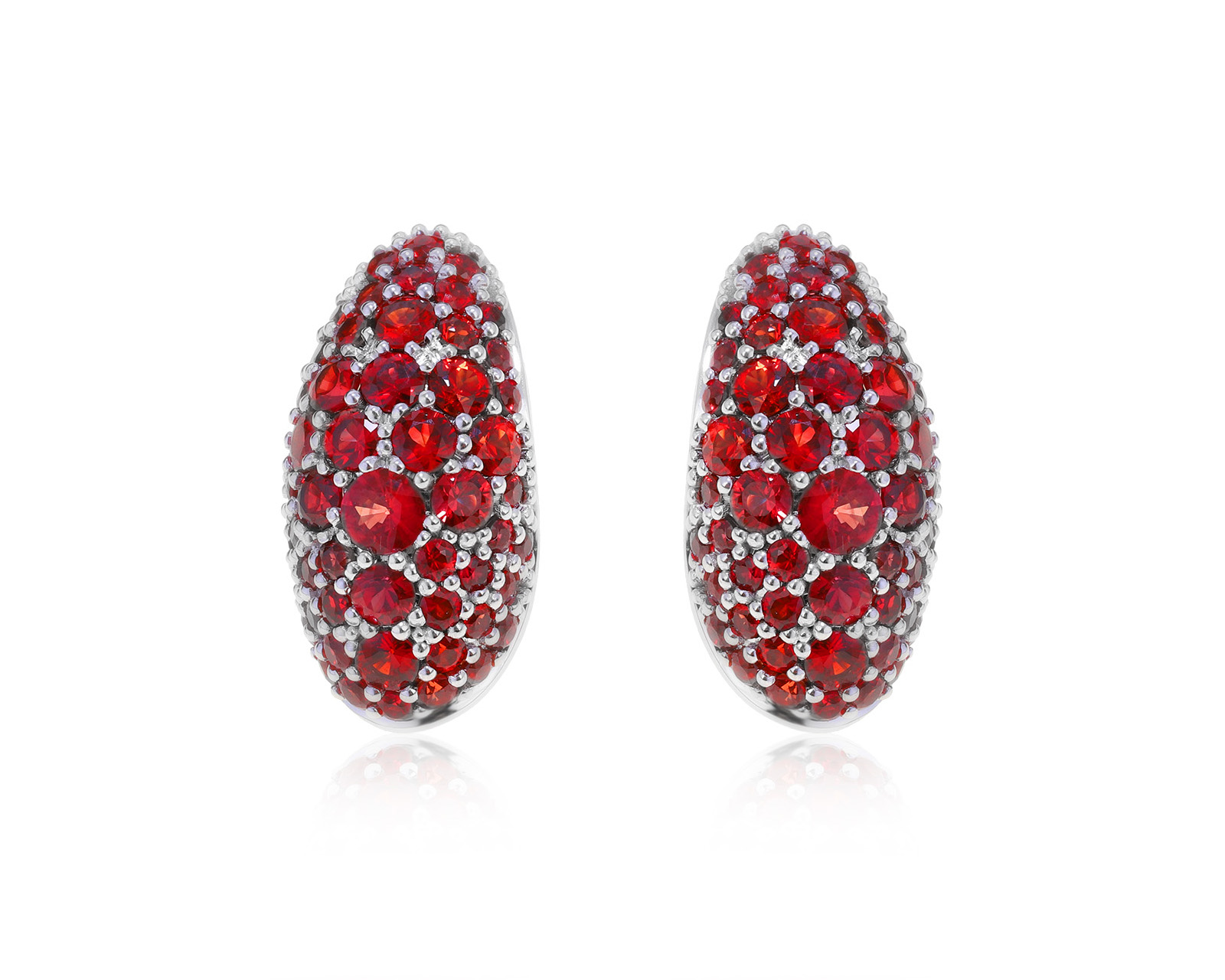 Великолепные золотые серьги с сапфирами 6.24ct 100322/11