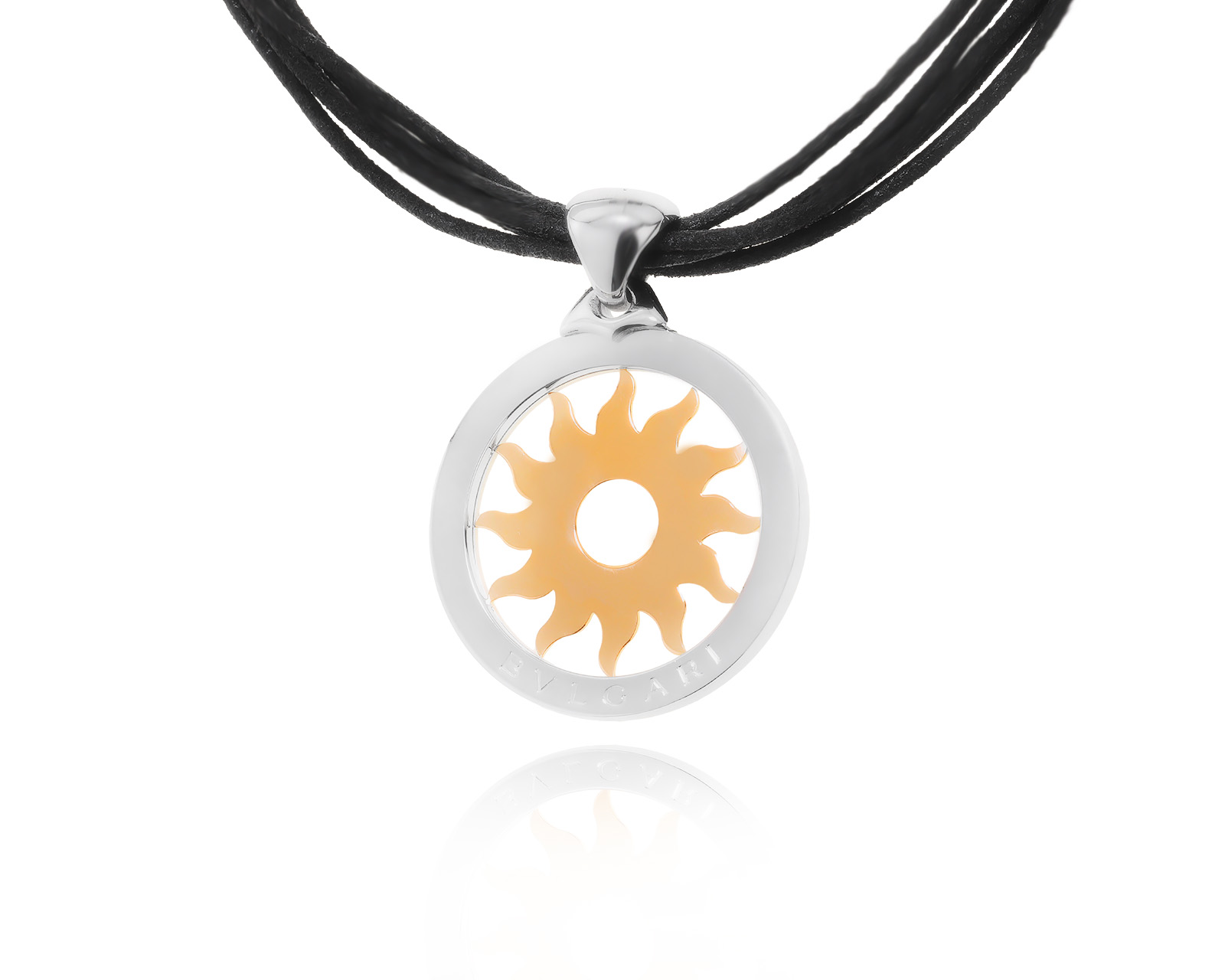 Оригинальный золотой кулон Bvlgari Tondo 310124/10