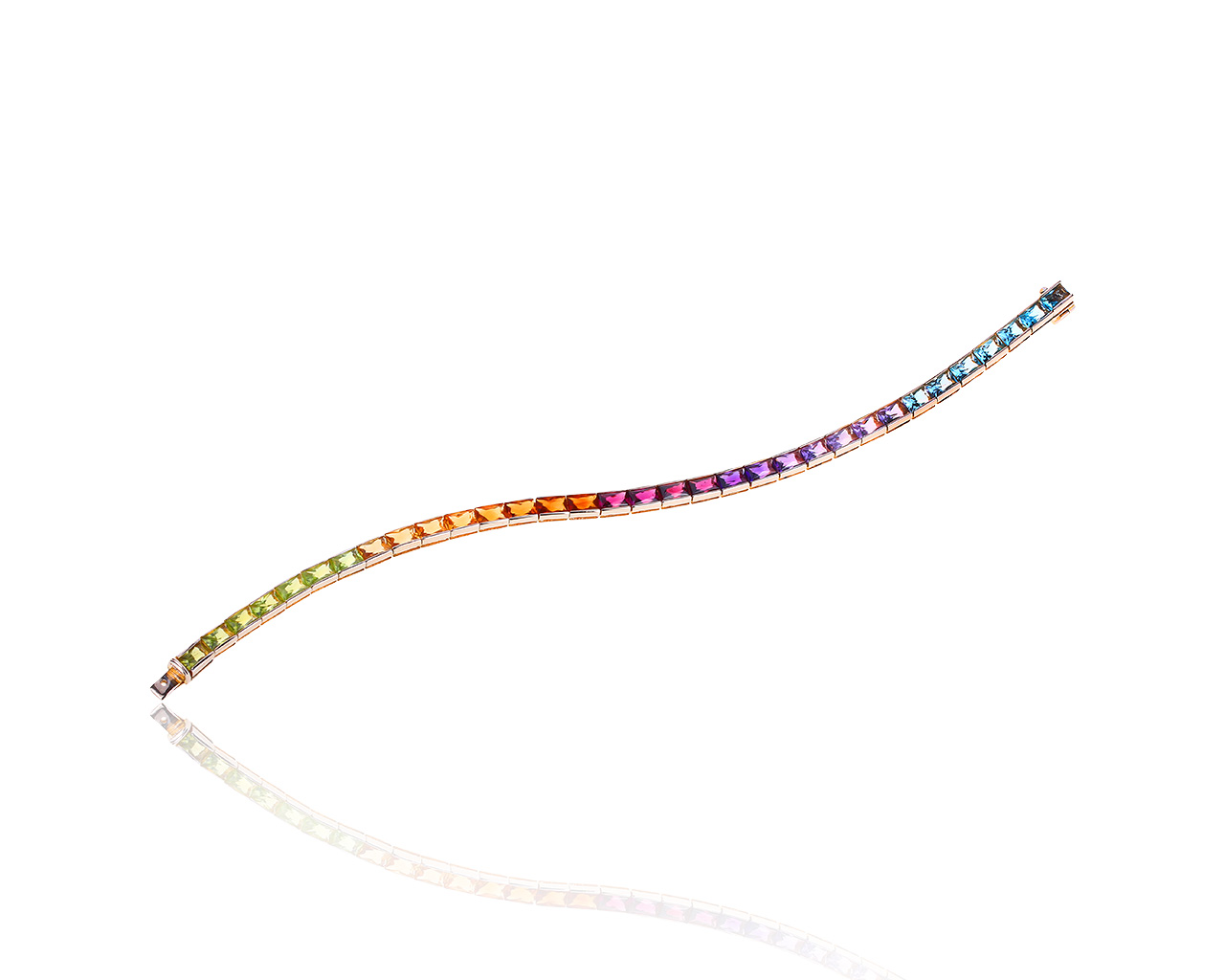 Оригинальный золотой браслет с цветными камнями 7.29ct H.Stern 031219/4