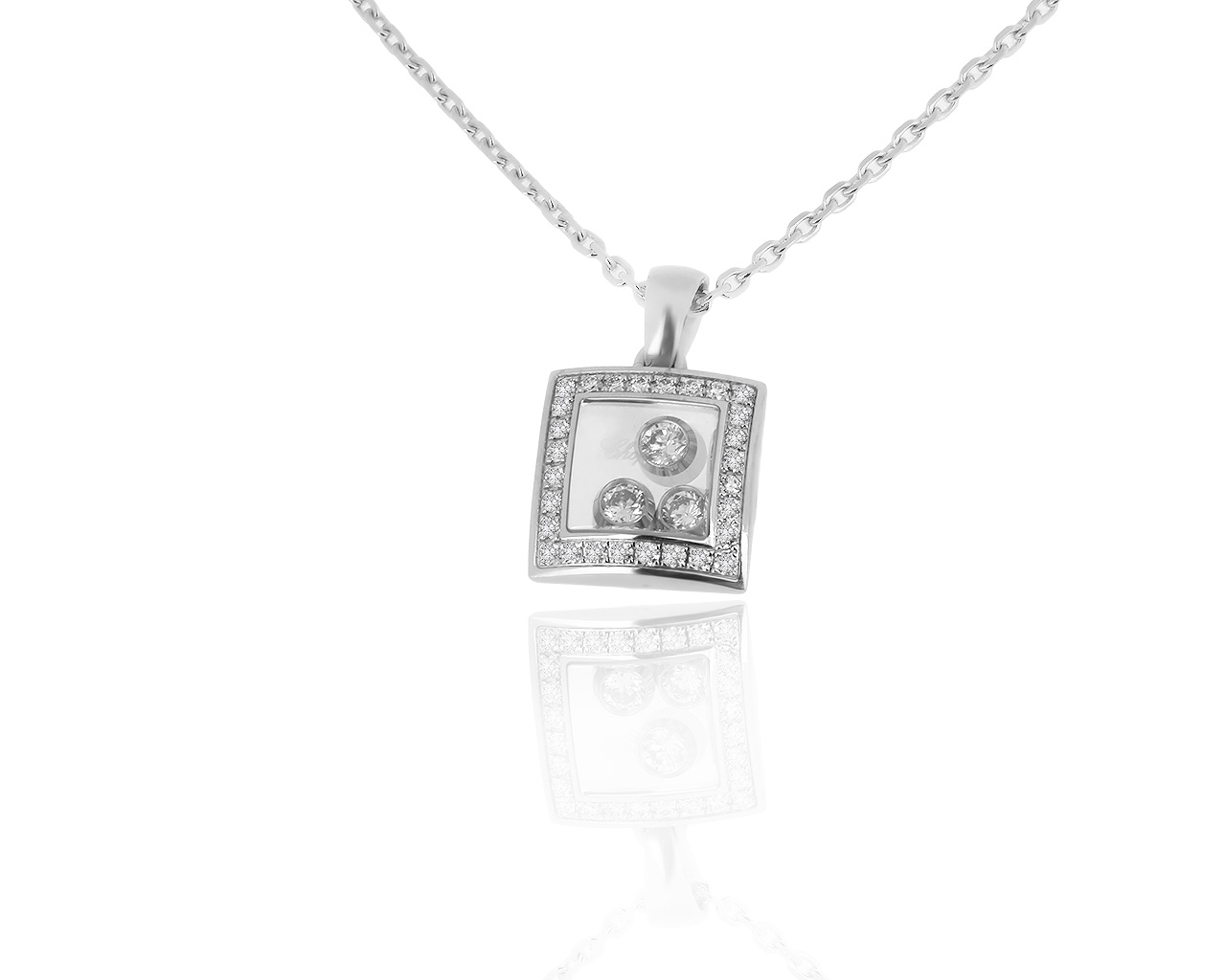 Оригинальный золотой кулон с бриллиантами 0.28ct Chopard 281219/1