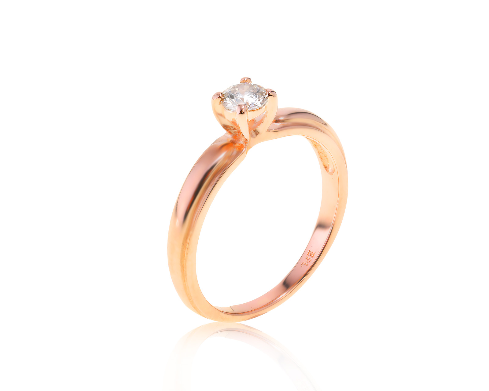 Оригинальное золотое кольцо ЭПЛ Якутские бриллианты 081022/1