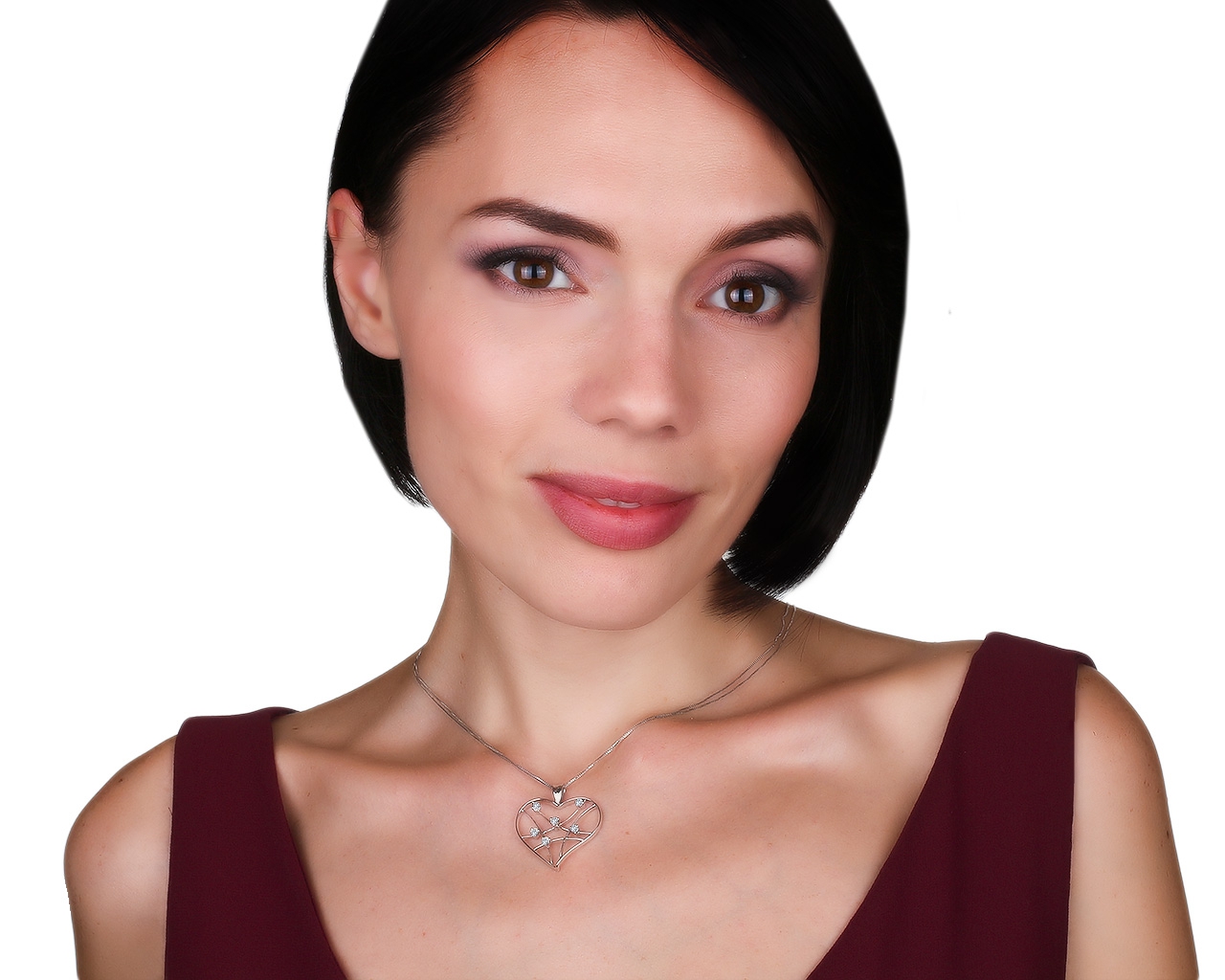 Достойный золотой кулон с бриллиантами 0.30ct