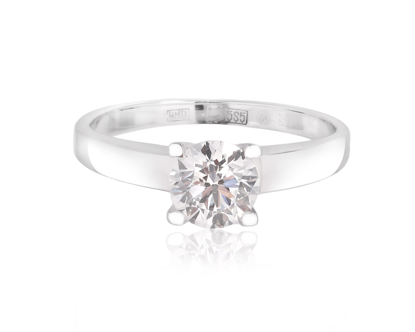 Золотое кольцо с бриллиантом 0.81ct 260825/15