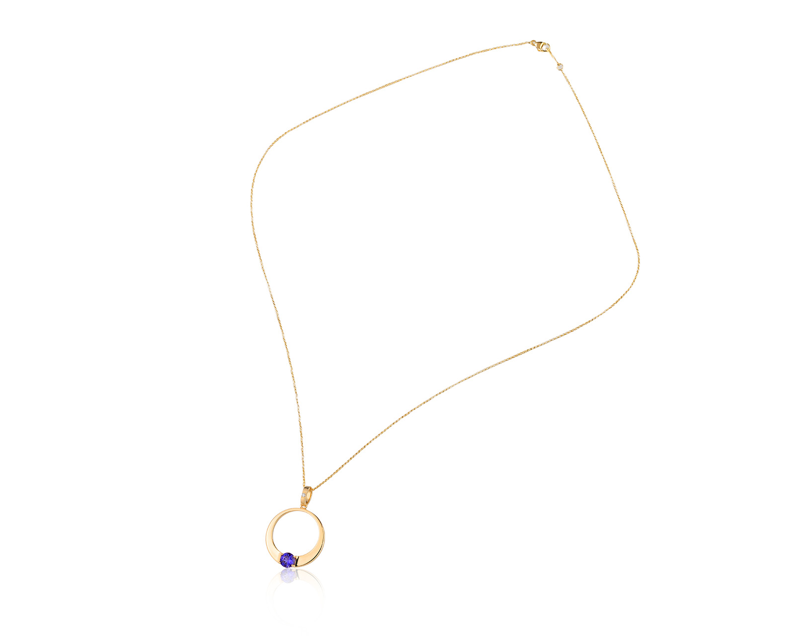 Оригинальный золотой кулон с танзанитом 0.49ct Bernhard H. Mayer Blue Breeze