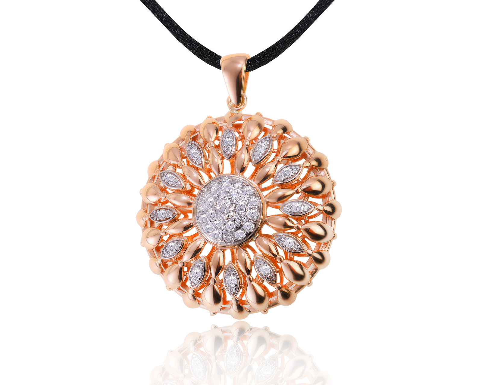 Золотой кулон с бриллиантами 1.22ct 250824/40 Золотой кулон с бриллиантами 1.22ct 250824/40