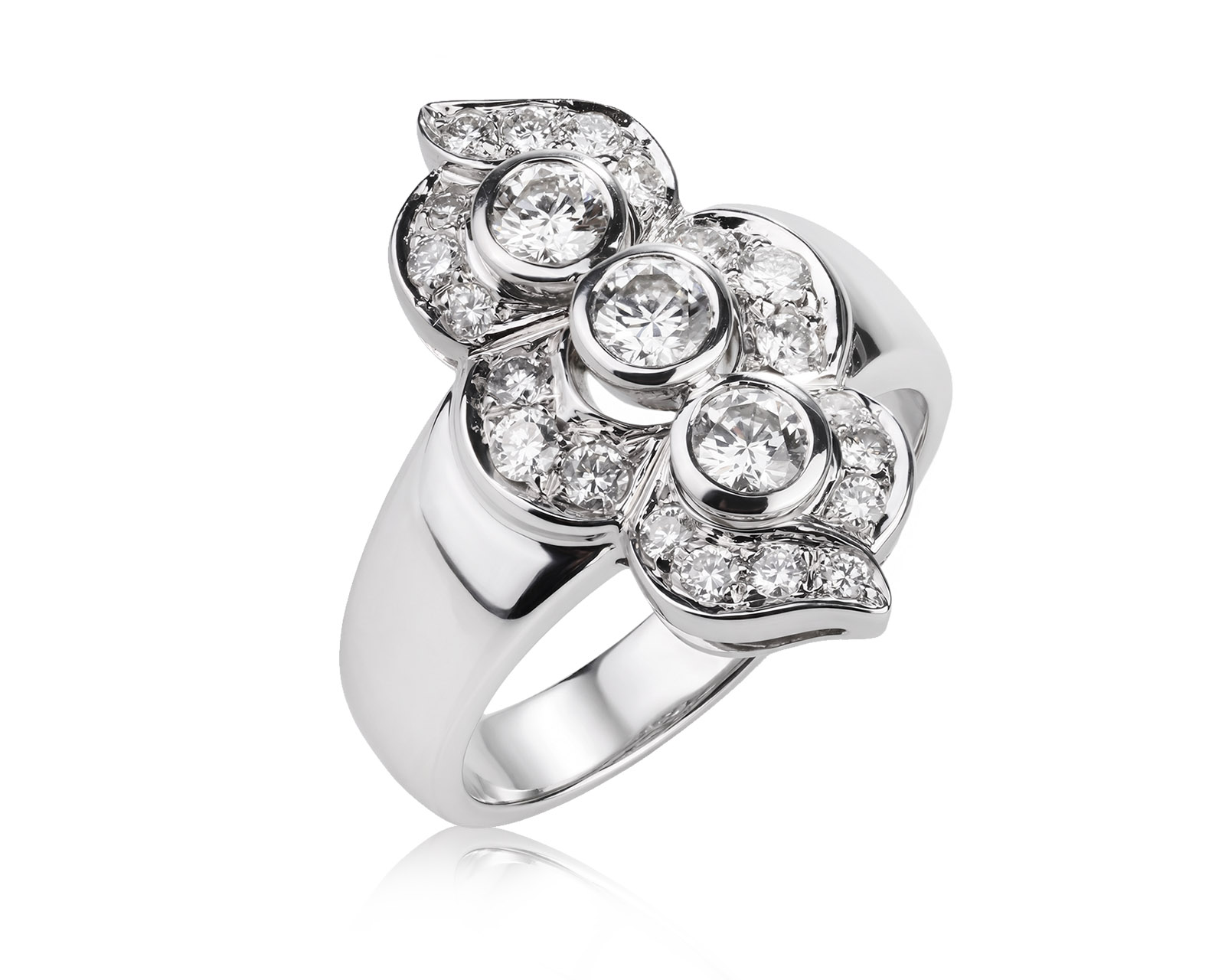 Оригинальное золотое кольцо с бриллиантами 0.95ct Emmeti 270226/4