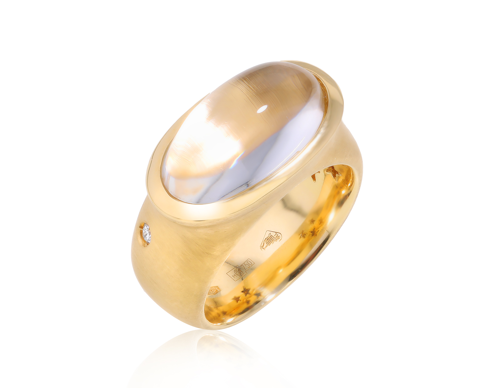 Оригинальное золотое кольцо с хрусталем 3.50ct H.Stern 100424/10