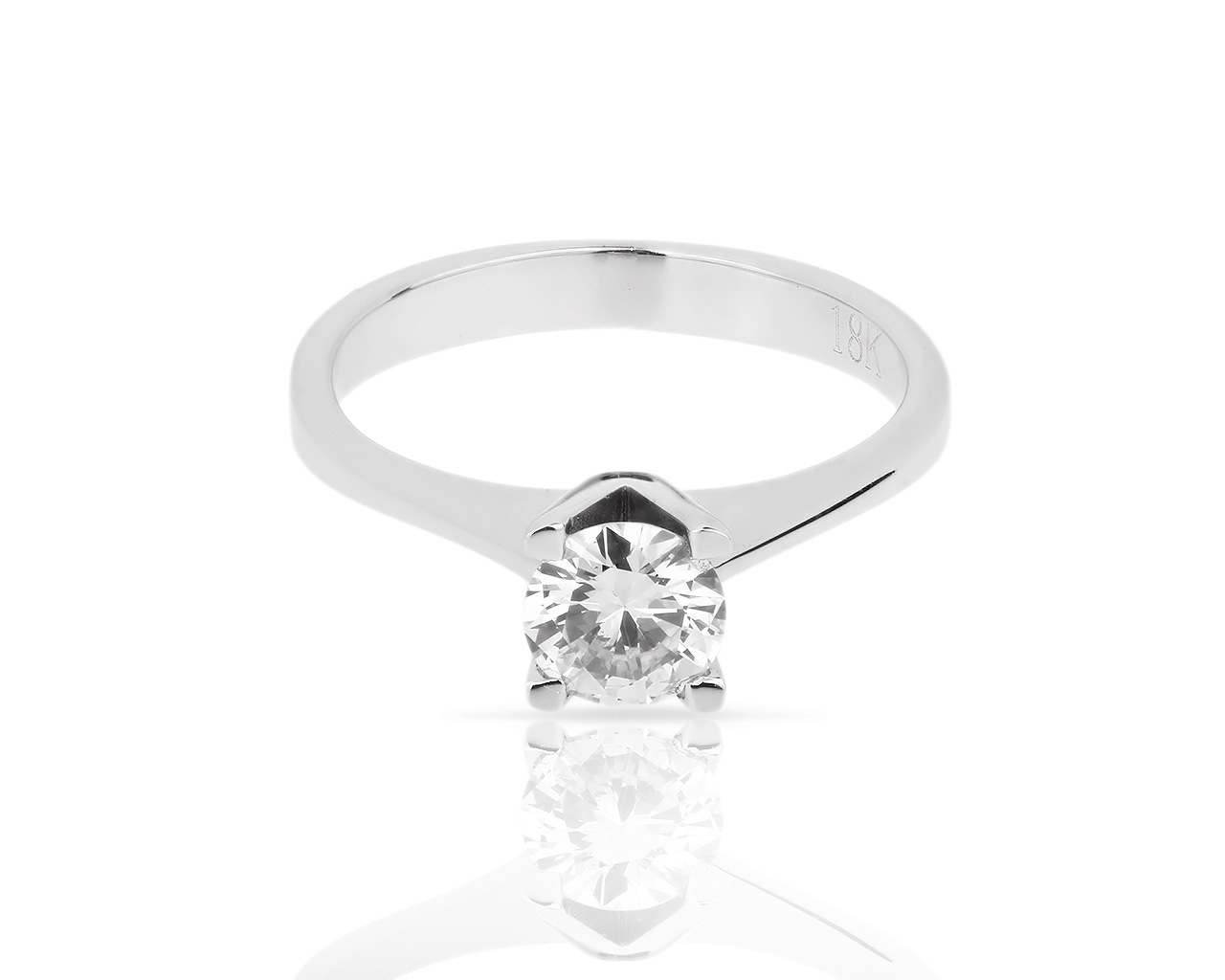Платиновое кольцо с бриллиантом 0.32ct Cartier 110518/2