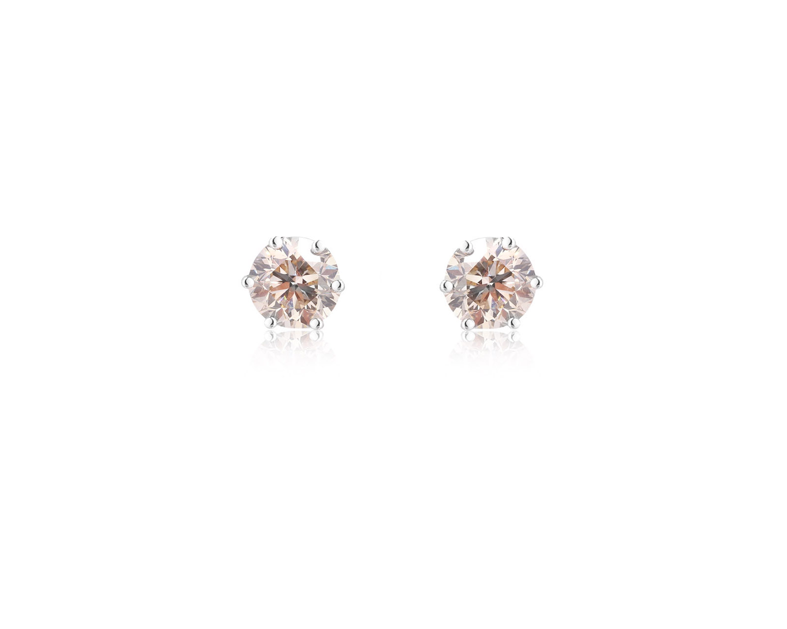 Золотые серьги с бриллиантами 3.00ct