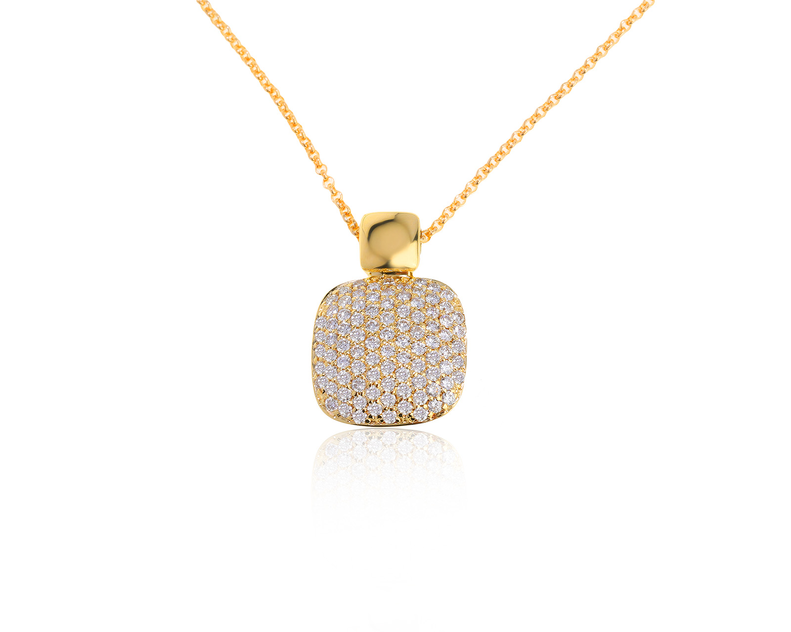 Оригинальный золотой кулон с бриллиантами 0.75ct Casa Gi 011221/21