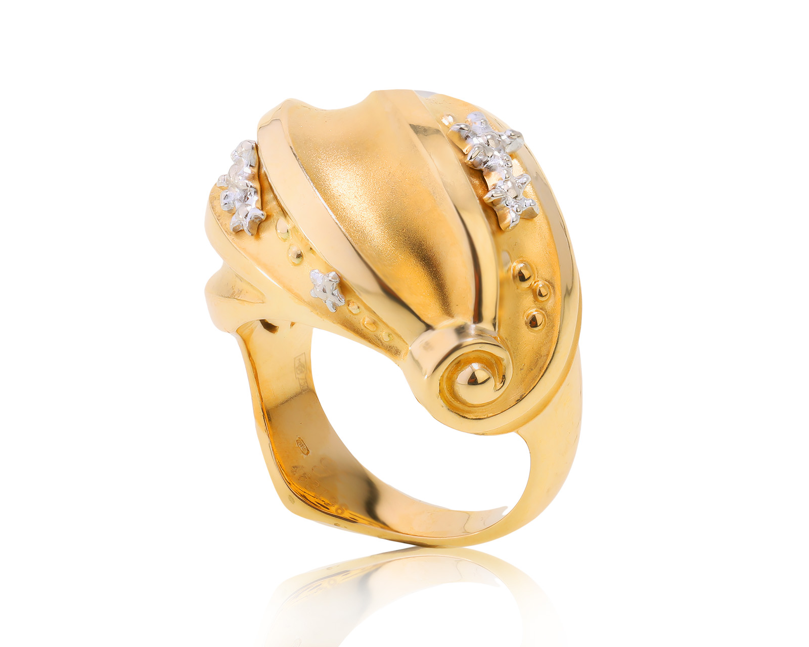 Оригинальное золотое кольцо Carrera y Carrera Mediterraneo Atenea