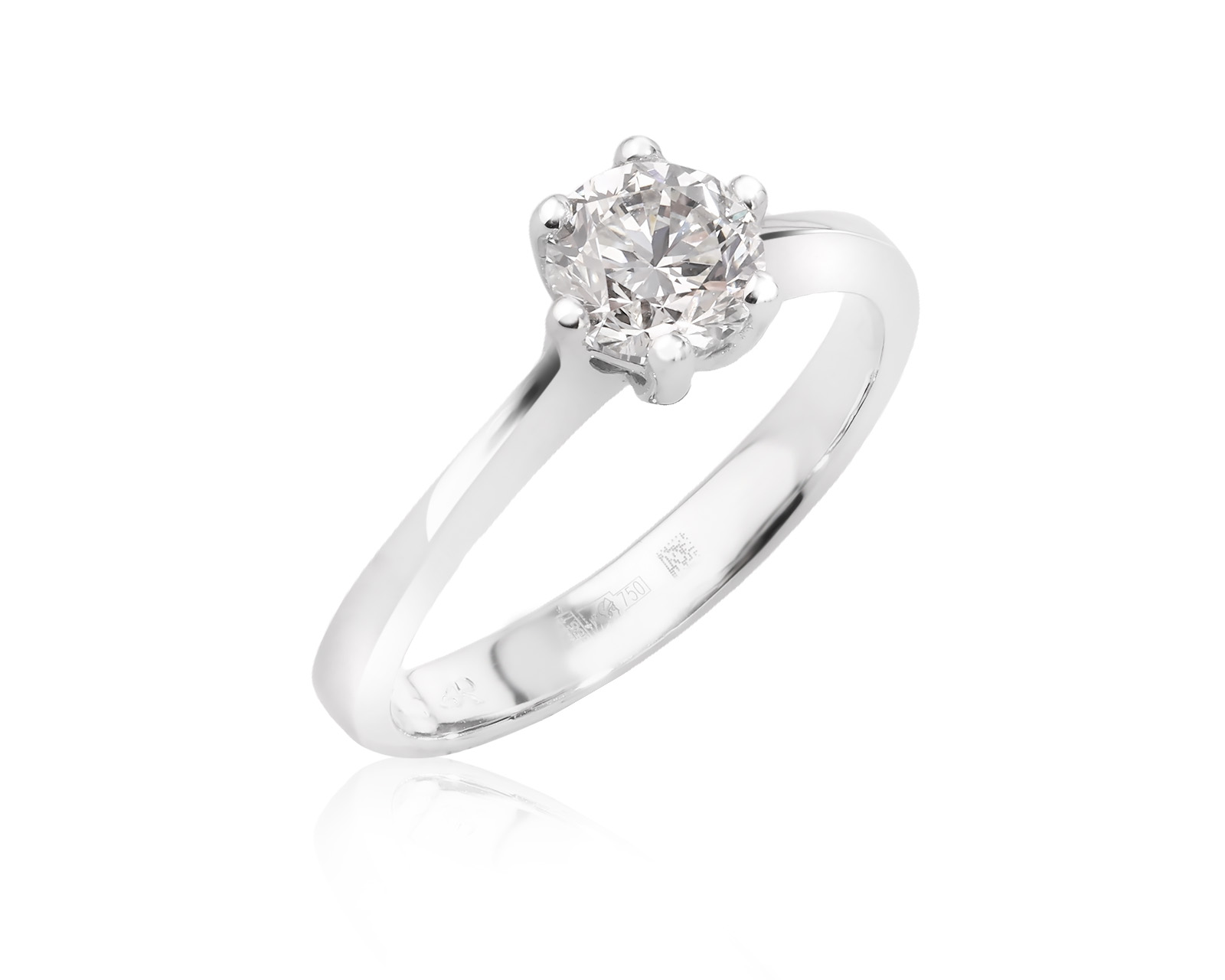 Золотое кольцо с бриллиантом 0.70ct 261225/7
