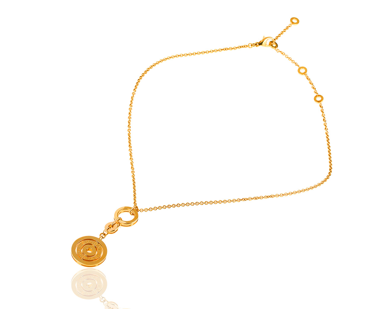 Изысканное золотое колье Bvlgari Cerchi Astrale