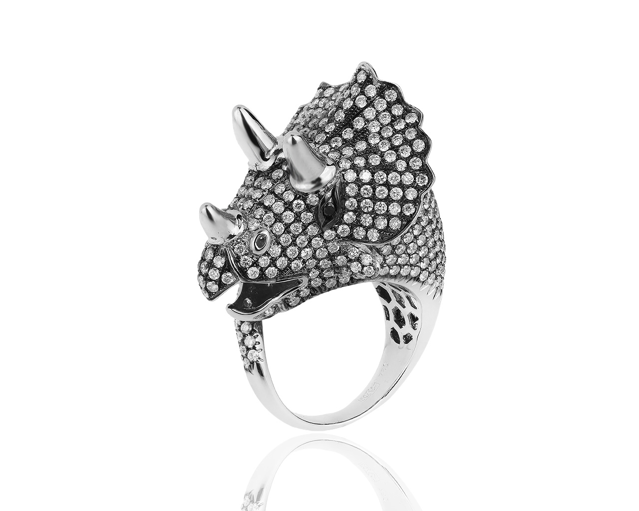 Чудесное золотое кольцо с бриллиантами 4.00ct 110619/2 Чудесное золотое кольцо с бриллиантами 4.00ct 110619/2