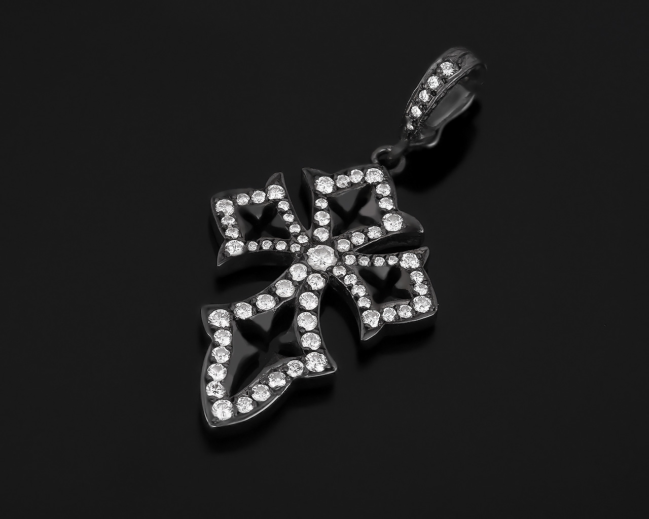 Идеальный золотой крест с бриллиантами 0.70ct Loree Rodkin 210318/23