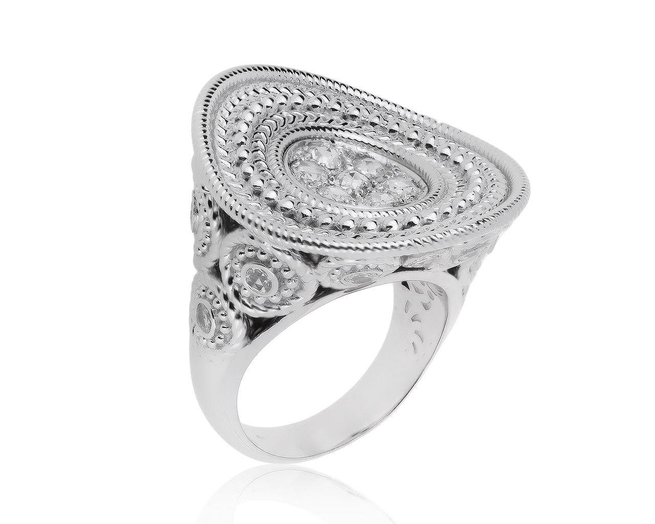 Оригинальное золотое кольцо с бриллиантами 0.99ct Carrera y Carrera 070720/1