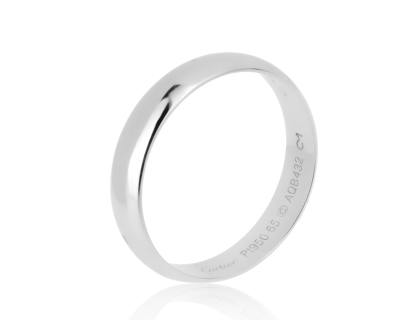 Оригинальное платиновое кольцо Cartier 1895 310820/17