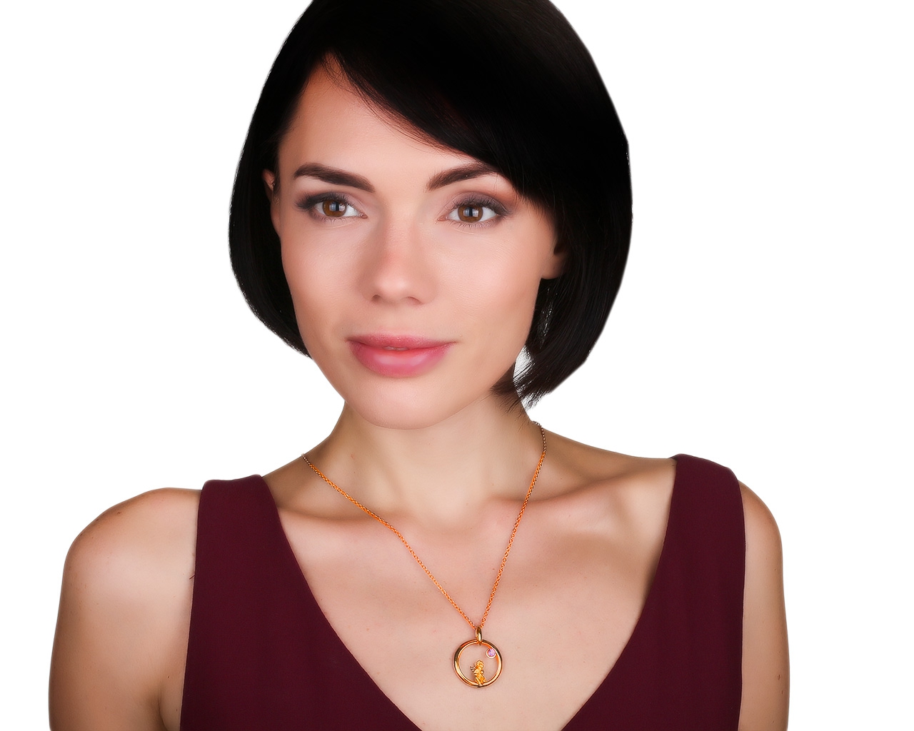 Оригинальный золотой кулон Carrera y Carrera