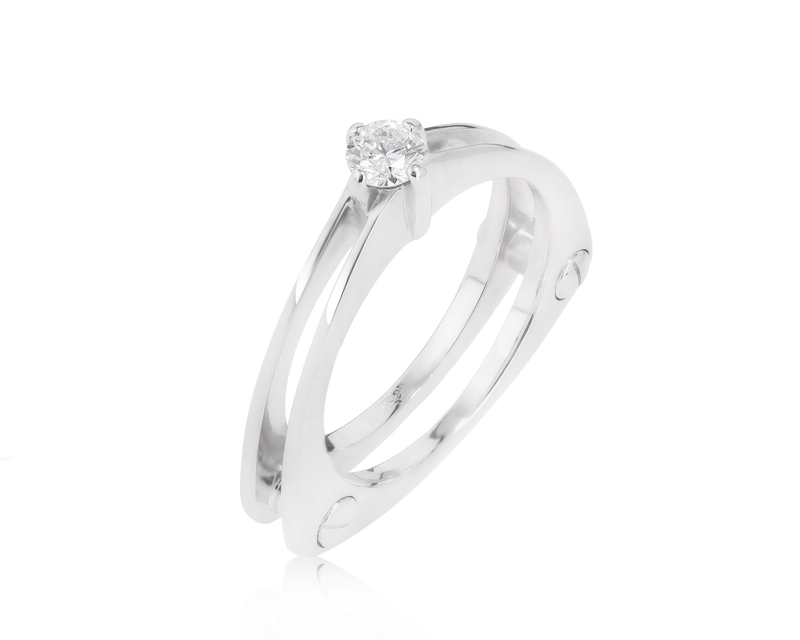 Достойное золотое кольцо с бриллиантом 0.23ct 050422/2 Достойное золотое кольцо с бриллиантом 0.23ct 050422/2