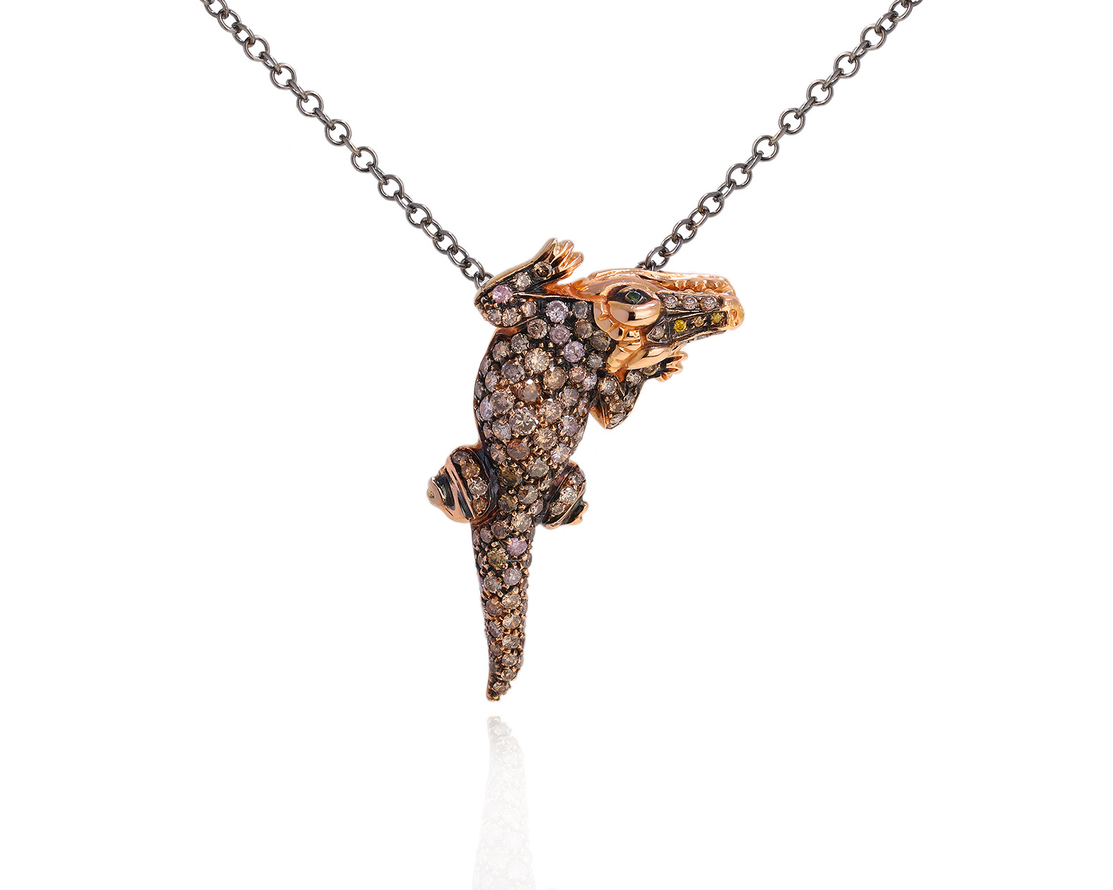 Оригинальный золотой кулон с бриллиантами 2.10ct Paolo Piovan