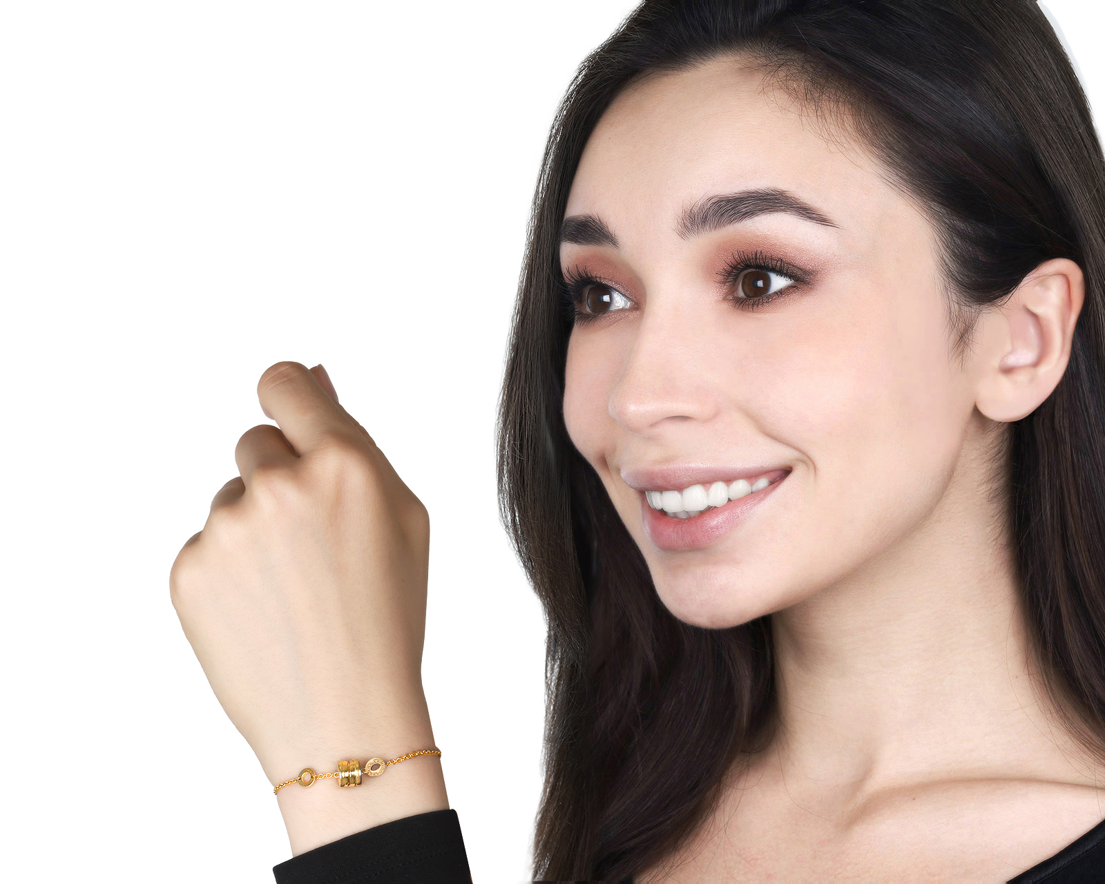 Оригинальный золотой браслет Bvlgari B.Zero1