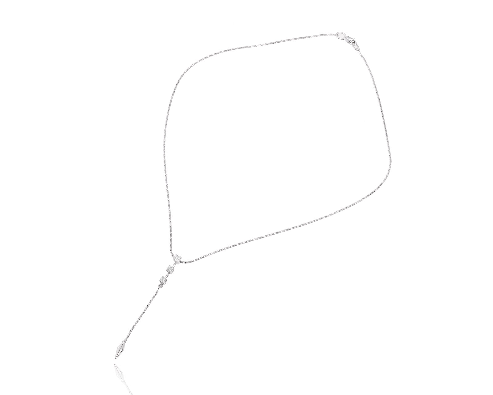 Золотое колье с бриллиантами 0.33ct