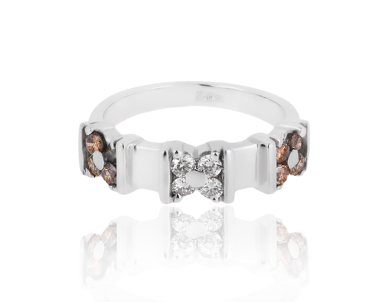 Красивое золотое кольцо с бриллиантами 0.56ct 090419/27