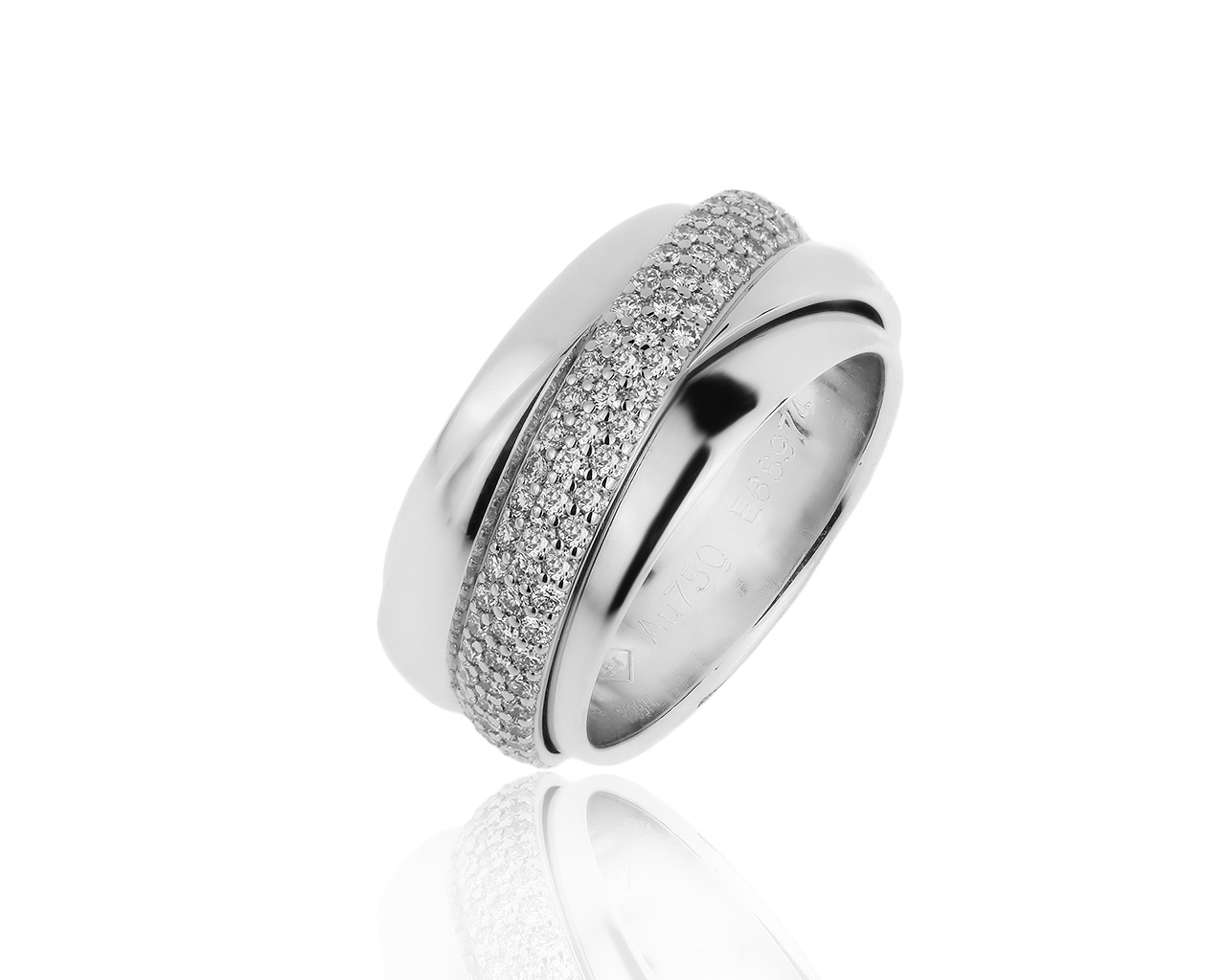 Оригинальное золотое кольцо с бриллиантами 1.40ct Piaget 180120/8