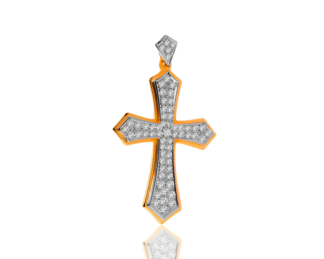 Безупречный золотой кулон с бриллиантами 1.05ct 060220/2