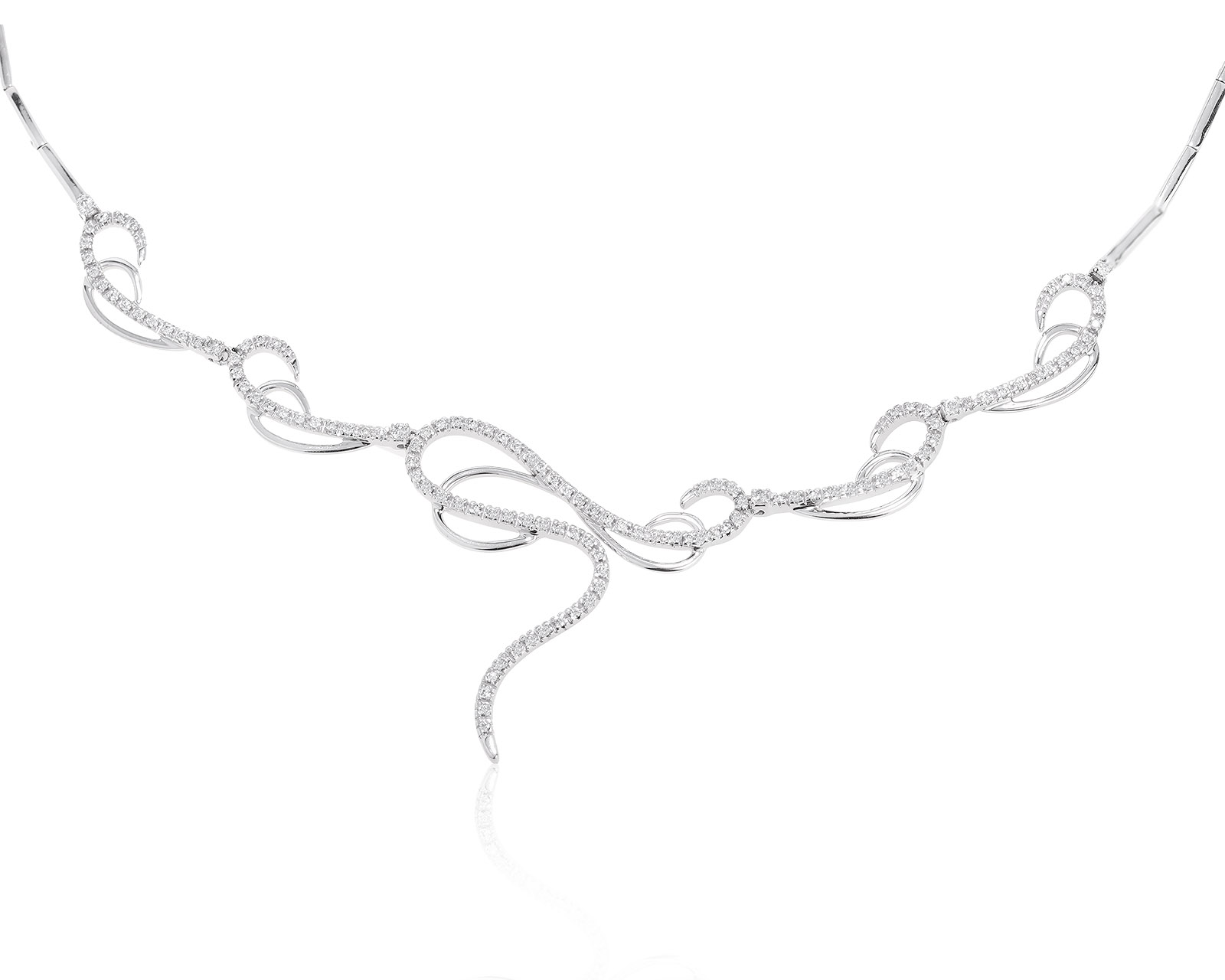 Притягательное золотое колье с бриллиантами 0.73ct 210222/5