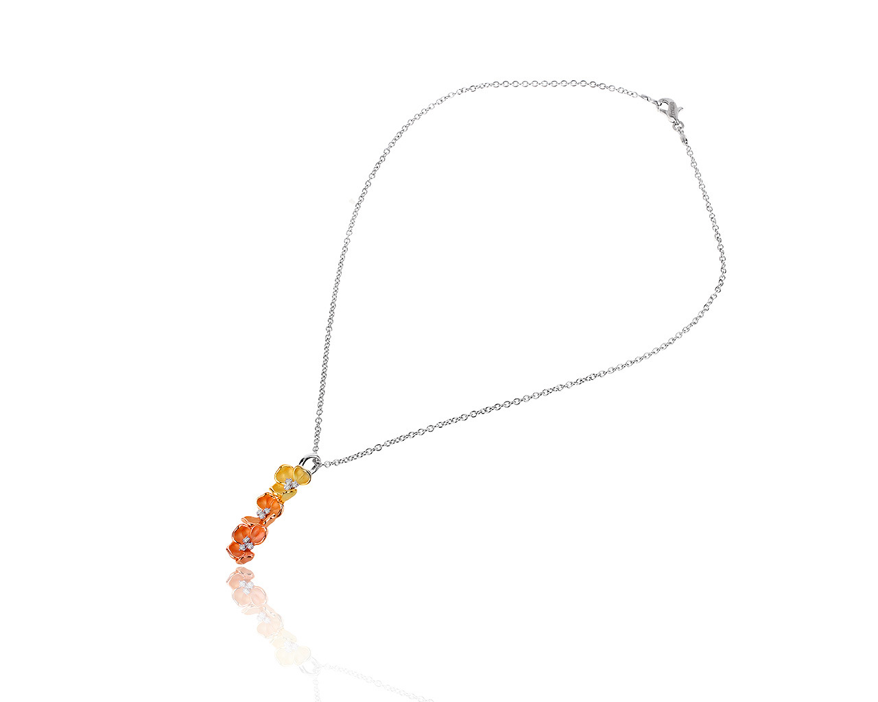 Оригинальный золотой кулон с бриллиантами 0.18ct Annamaria Cammilli