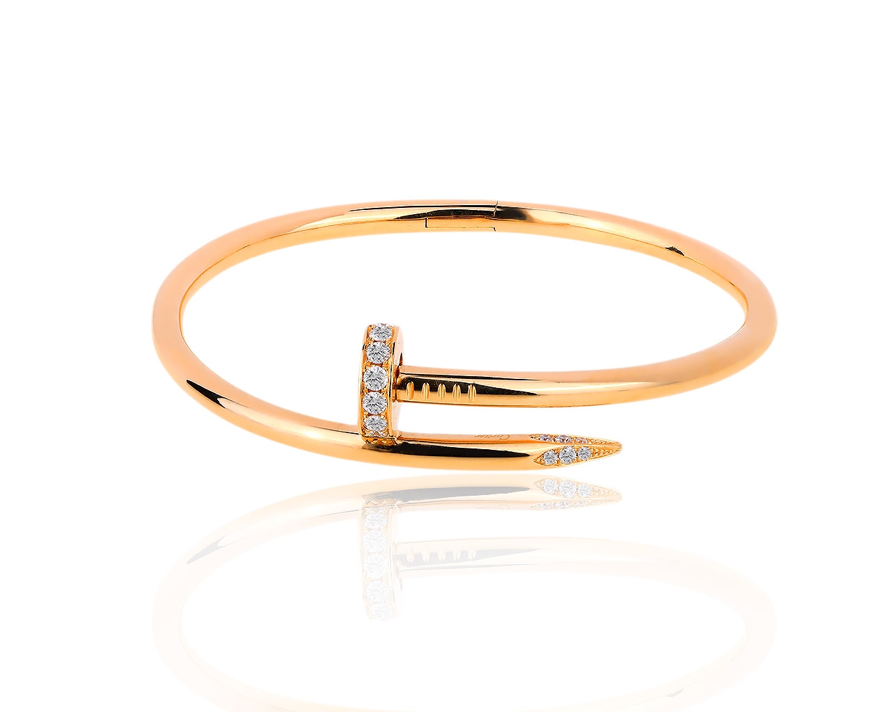 Золотой браслет с бриллиантами 0.59ct Cartier Juste un Clou 021018/8