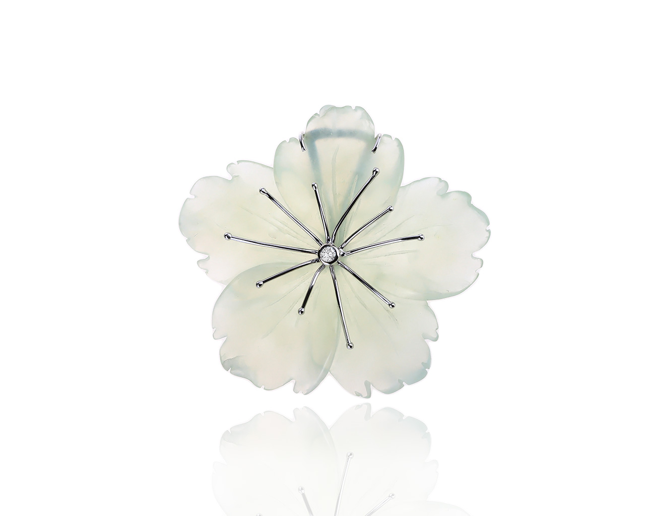 Изумительный золотой кулон с бриллиантами 0.06ct 230120/4