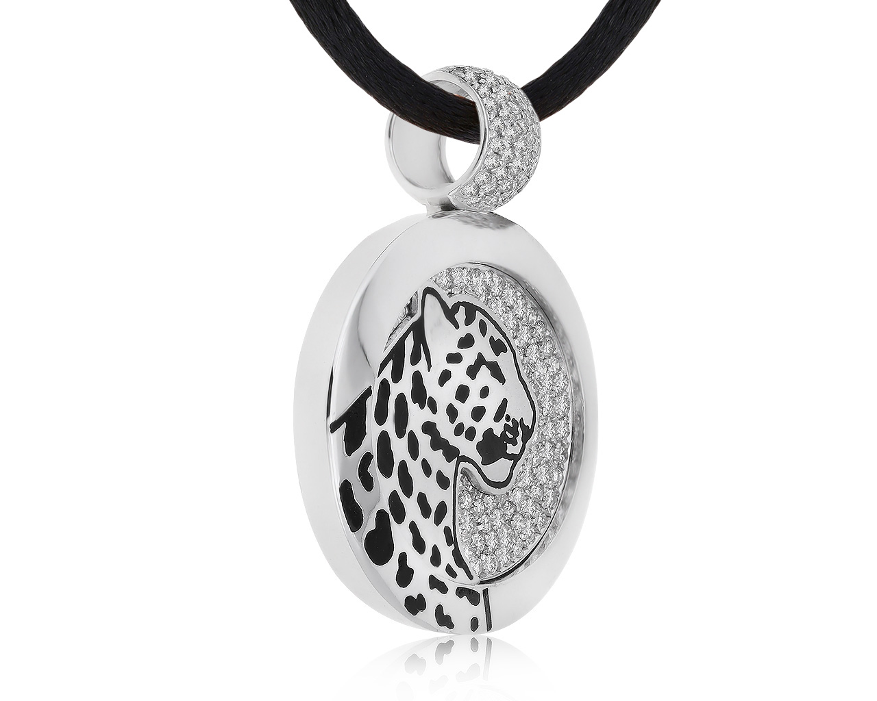 Завораживающий золотой кулон с бриллиантами 0.93ct