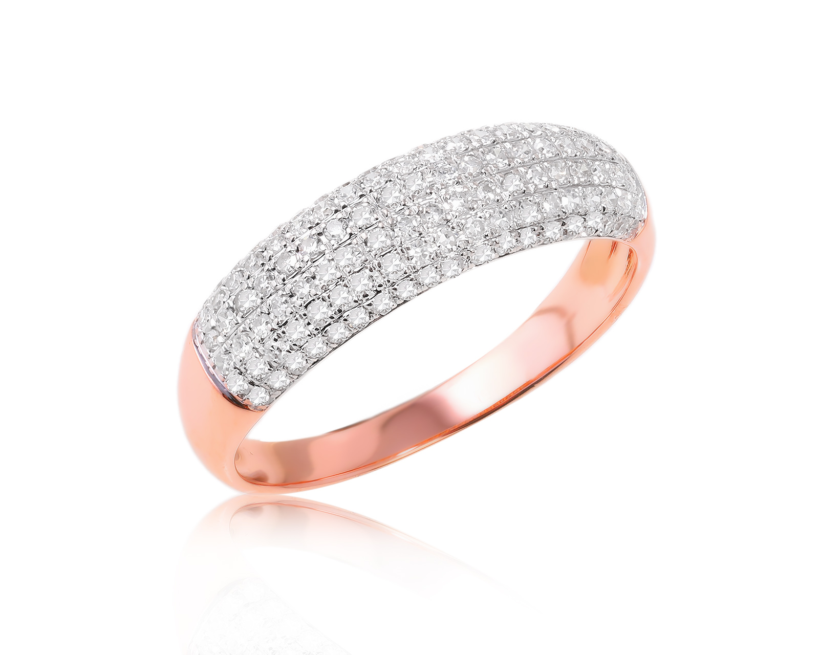 Золотое кольцо с бриллиантами 0.57ct