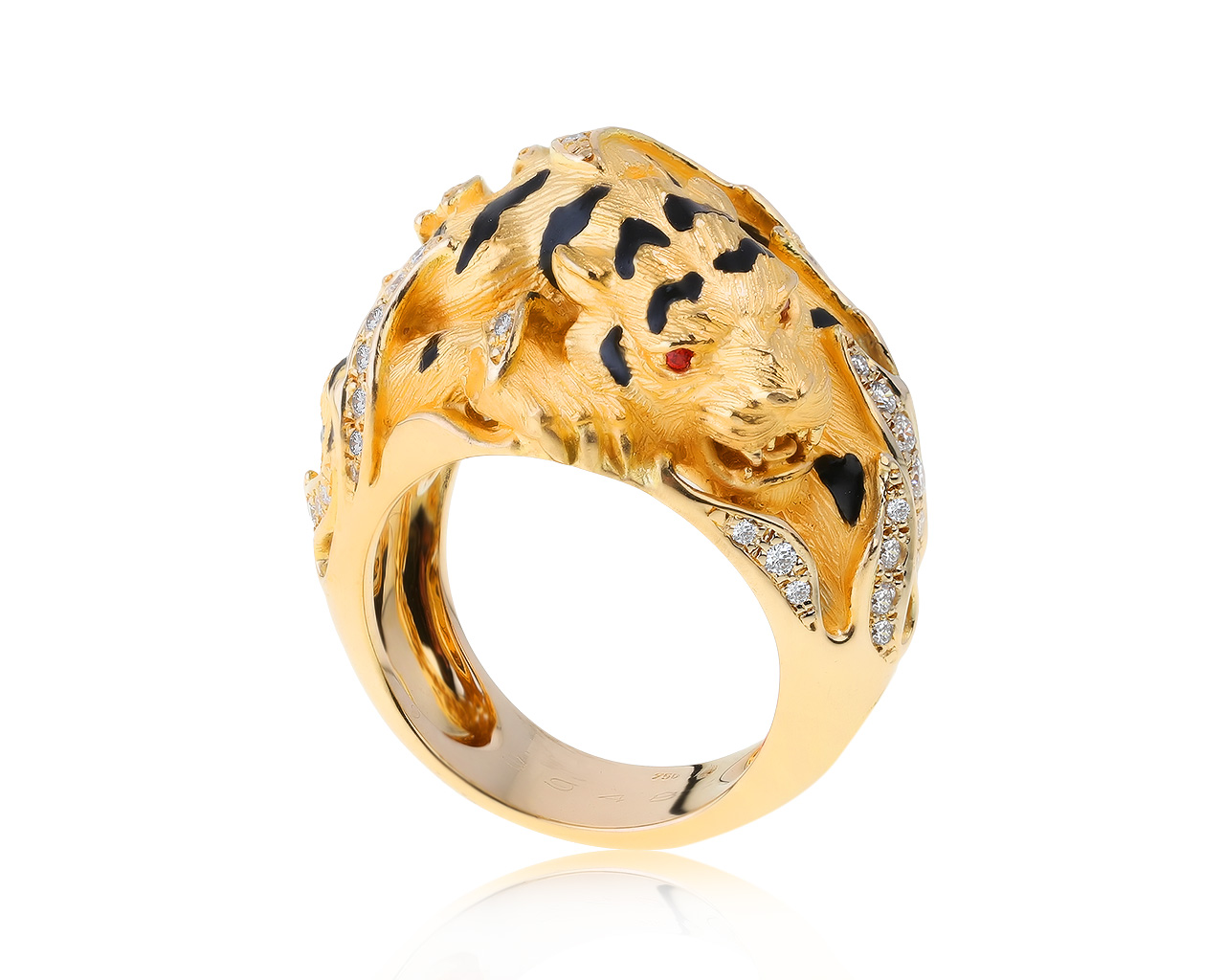 Оригинальное золотое кольцо с бриллиантами 0.83ct Magerit 310321/11