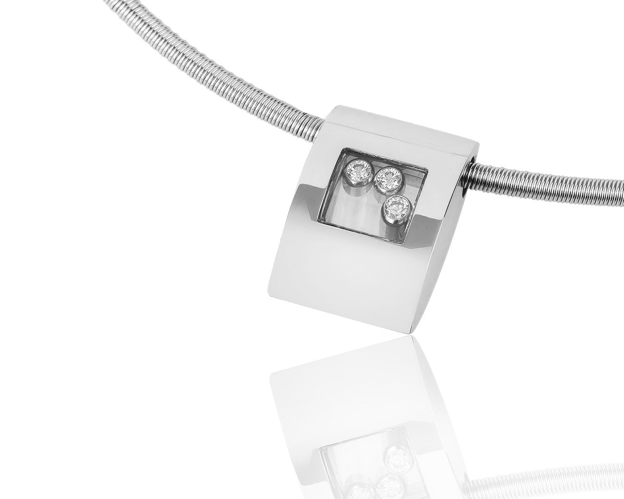 Золотая подвеска с бриллиантами Chopard Happy Diamonds 220418/2