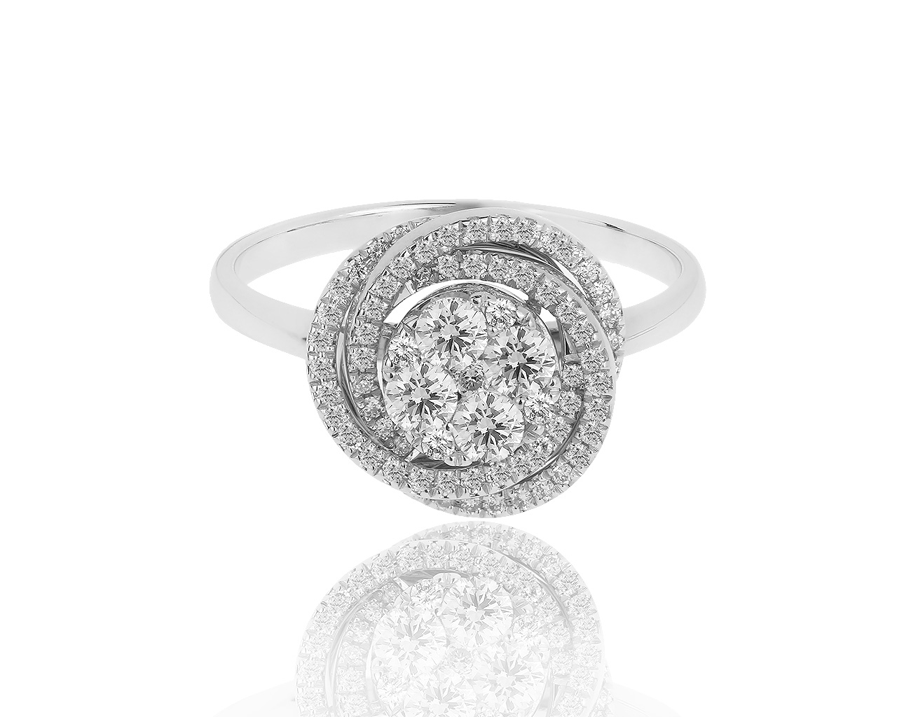 Утонченное золотое кольцо с бриллиантами 0.57ct 310519/5