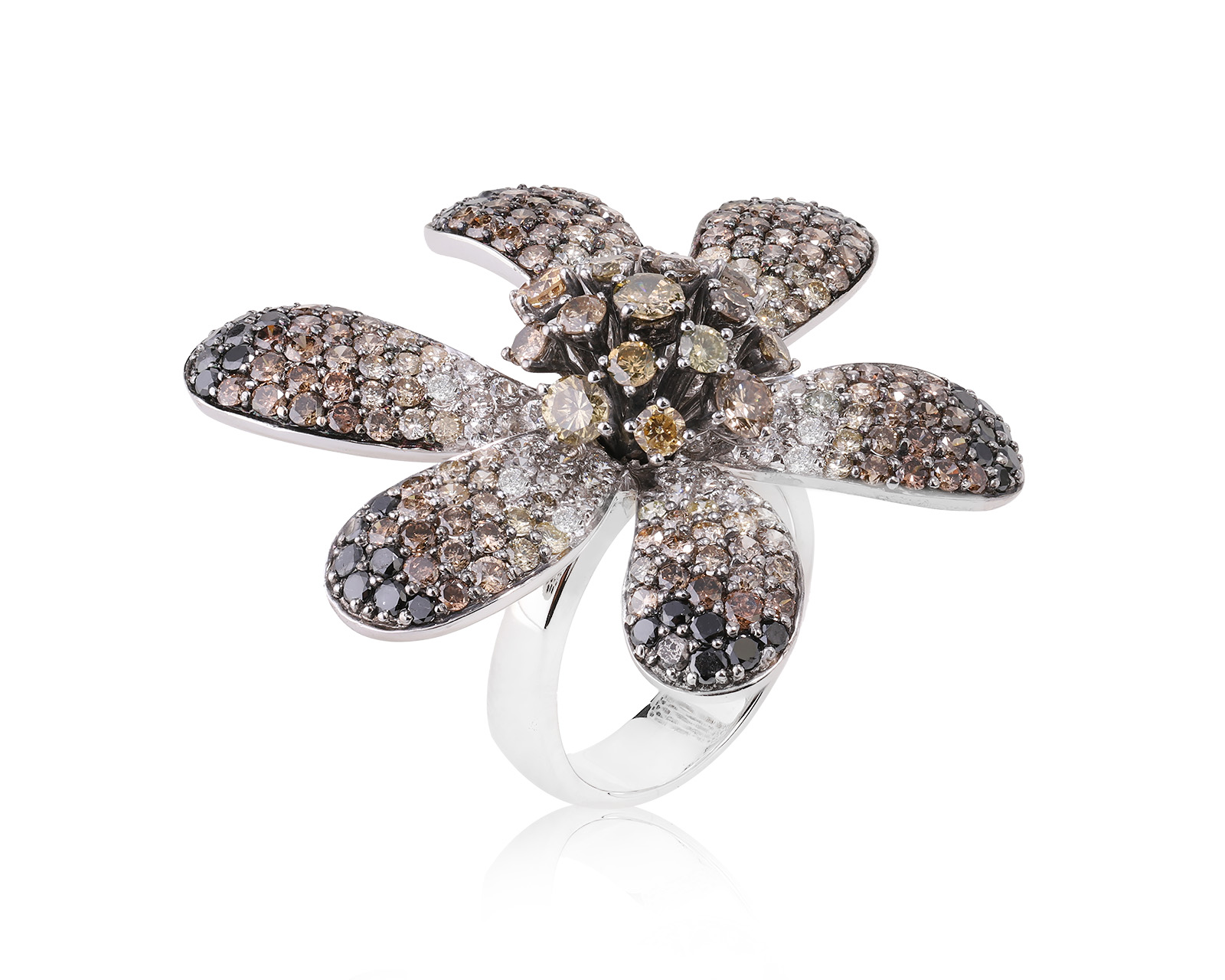 Золотое кольцо с бриллиантами 4.74ct 080923/5