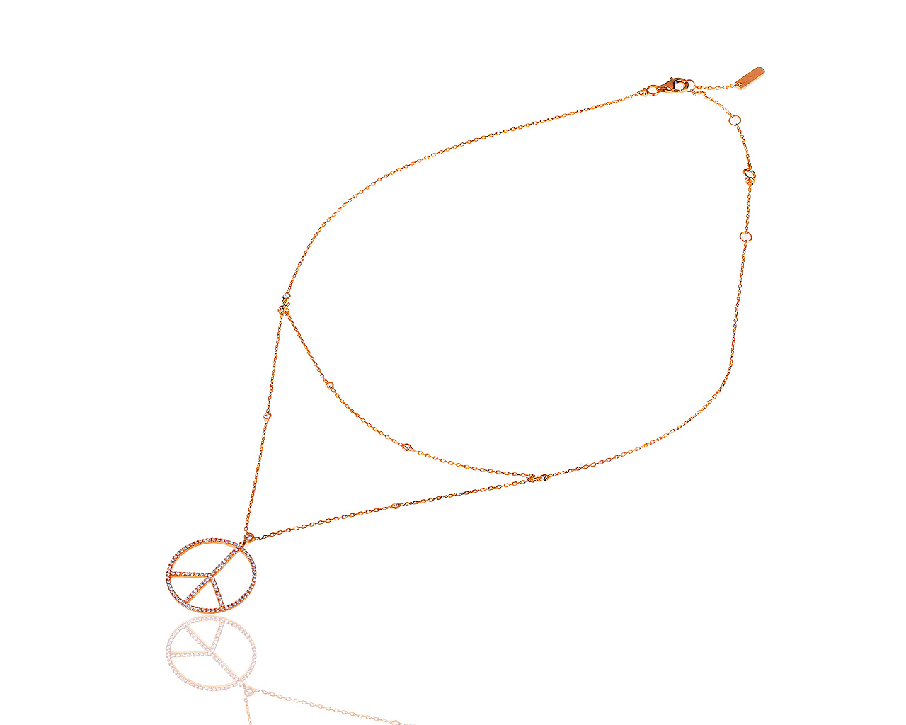 Прелестное золотое колье с бриллиантами 0.53ct Messika